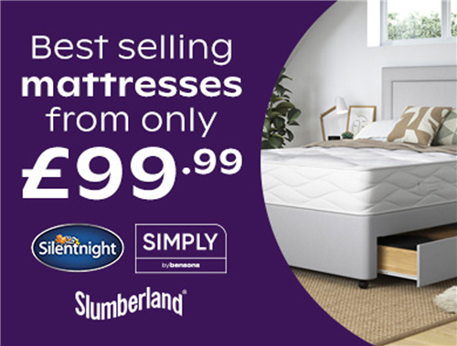 bensonsforbeds.co.uk - Best Selling Mattresses from only £99.99